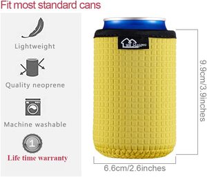 Manchons et housses portables en néoprène avec support antidérapant rafraîchissant pour bouteilles de bière, option logo personnalisé - Product Image 6