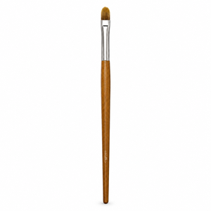 Pinceau de maquillage professionnel à poils plats avec fibres ultra-douces de 0,07 mm, virole en aluminium épaissie et manche en bois de bouleau de qualité supérieure - Product Image 6