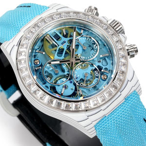 Montre en fibre de carbone de haute qualité 2025 avec diamants, palette de couleurs pour soirées décontractées et cérémonies de remise de prix - Product Image 3