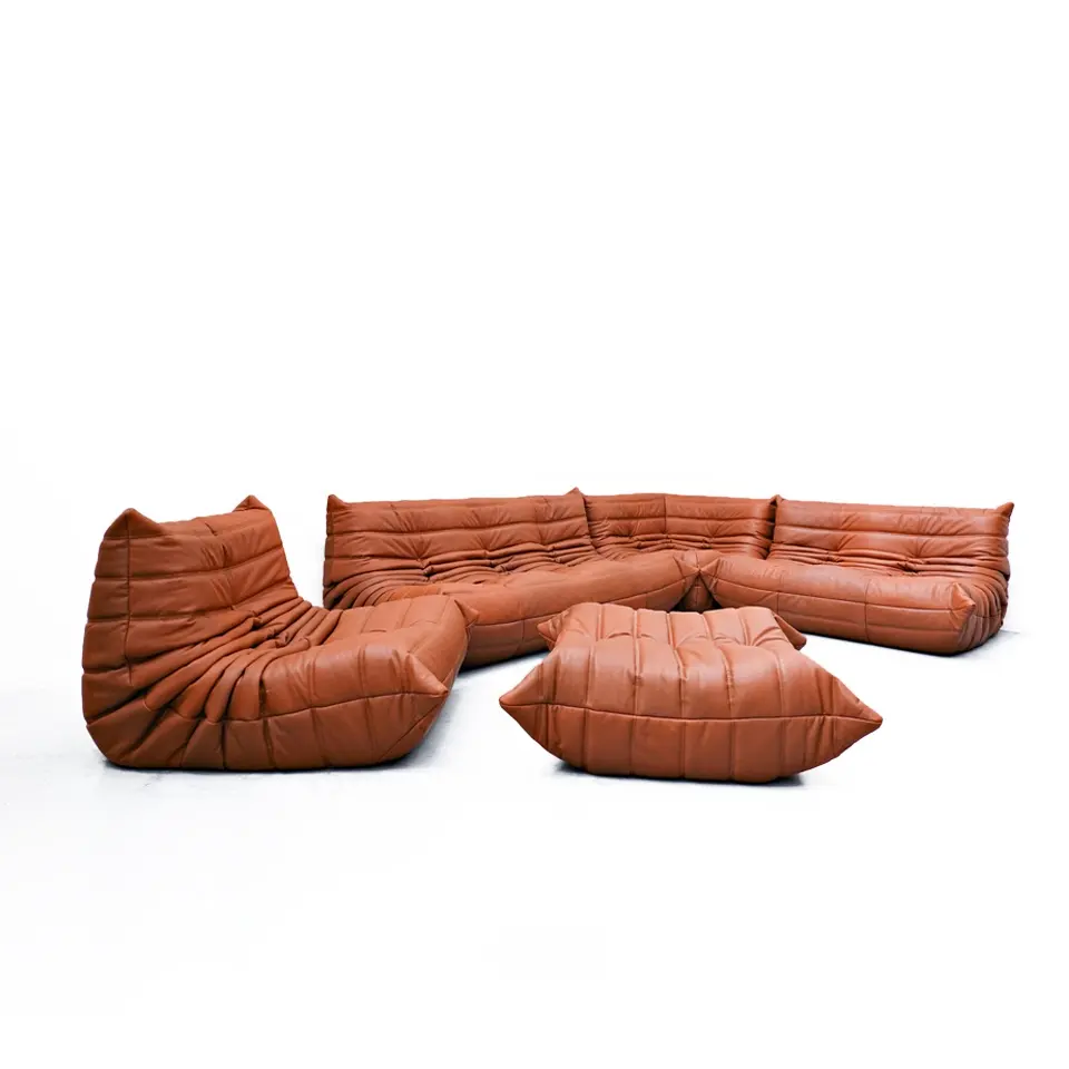 Fireside – canapé paresseux en éponge de polyuréthane, chaise de sol en tissu nubuck en velours, ensemble de canapé