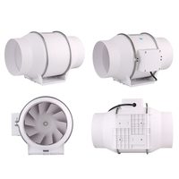 Ventilateur de conduit en ligne 4 "avec moteur en cuivre pour système de ventilation hydroponique