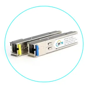 Modulo ricetrasmettitore in fibra ottica SFP a fibra singola compatibile Cisco 1.25G SC 20KM