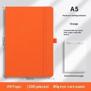 Carnet A5 en similicuir avec bande élastique, personnalisable avec logo, pour cadeaux d'entreprise et scolaires, usage professionnel et bureautique - Product Image 6