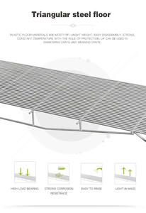 Molde Triangular de acero para suelo de cerdo, listón - Product Image 3