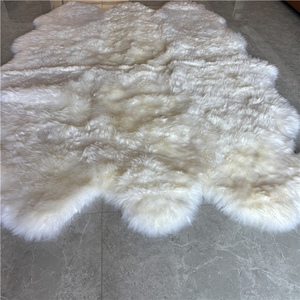 Tapis en fourrure de laine de mouton véritable pour cheveux naturels - Product Image 6