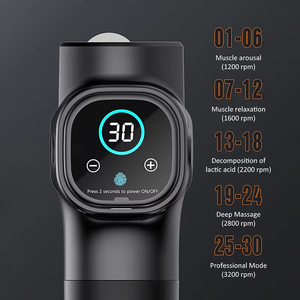 Dropshipping mejor deportes vibración cuerpo tejido profundo Booster 30 velocidad pantalla Lcd Fascia percusión masajeador pistola de masaje muscular - Product Image 4