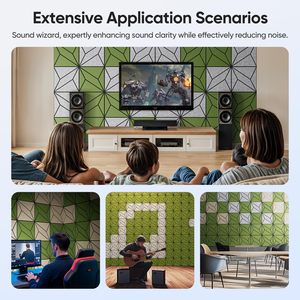 Panneau d'affichage mural en fibre de polyester acoustique absorbant le son, contrôle du bruit acoustique PET - Product Image 5