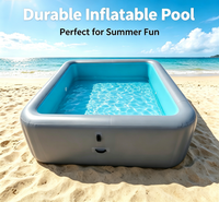 Piscine gonflable carrée surdimensionnée CE Custom DWF Drop Stitch, piscine hors sol portable pour la maison, le jardin, les entreprises, vente en gros