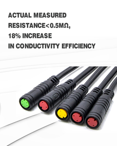 E-xe đạp julet 2/3/4/5/6 Pin 1T4 1T5 IP66 kết nối không thấm nước với Ebike cáp mở rộng - Product Image 4