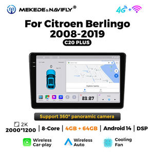 MEKEDE & NAVIFLY X SERIES Android Car GPS Navigation 1280*720 Resolution Car-play para Citroen <span class=keywords><strong>Berlingo</strong></span> 2008-2019 - Product Image 6