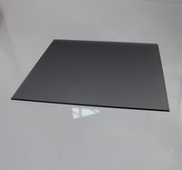 Lámina de Vidrio Templado Tintada Gris Mate Sólido al por Mayor, Mampara de Oficina, Cortina de Vidrio Reflectante Decorativa Industrial