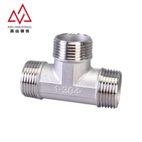 Raccord en T à filetage mâle égal en acier inoxydable, homologué API 6A 3000LB, pour équipement de fracturation hydraulique