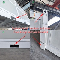 Casa Contenedor Modular Prefabricada de 20 pies, Casa Plegable de 2 Pisos con Paneles Sándwich, Unidad de Almacenamiento Lista para Usar, Villa Cápsula para Hotel al Aire Libre