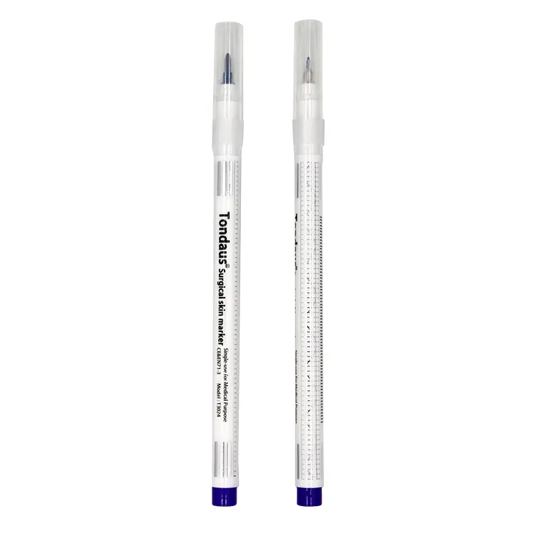 4つのオプションの測定テープ化粧タトゥー外科用白い滅菌スキンマーカーペン