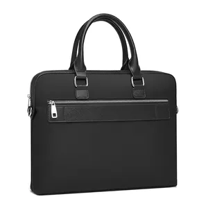 Portable lightweight computer case sleeve tote bag luxury business convertible mens laptop briefcase