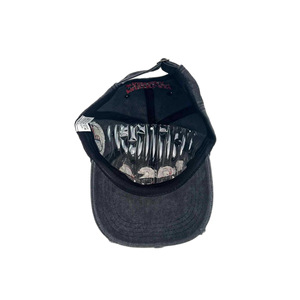 หมวกเบสบอลทรงวินเทจผ้าทวิลล์แบบดิสเทรส 6 แผง ดีไซน์สีทูโทน ปักอักษรแบบติดแพทช์ ปรับขนาดได้ สไตล์แด๊ด - Product Image 4