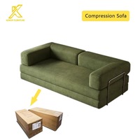 Sillón Cama Convertible Compacto y Plegable, Fácil de Montar, Esponja de Alta Resiliencia, Sofá Cama Multifuncional para Dormitorios y Estudios