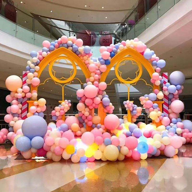 100pcs 10Inch Macaron Color Wedding Birthday Party Layout Latex Pastel Balloons Solid Color Latex Balloons Pastel Rainbow Gifts