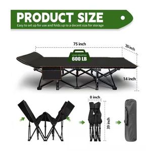 <span class=keywords><strong>Lit</strong></span> <span class=keywords><strong>de</strong></span> camping pliable <span class=keywords><strong>XXL</strong></span> DoCred avec matelas et sac <span class=keywords><strong>de</strong></span> transport - <span class=keywords><strong>Lit</strong></span> portable robuste pour usage extérieur et intérieur, <span class=keywords><strong>lit</strong></span> d'appoint - Product Image 4