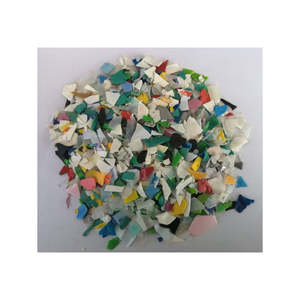 Hojuelas de HDPE Azul Transparente de Alta Pureza (99%), Material Plástico Reciclado Ecológico, Fragmentos para Proceso de Moldeo por Inyección - Product Image 1