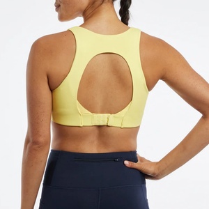 Sujetador deportivo transparente All in Motion Best Pregnancy con cremallera frontal y diseño halter, el más sexy para entrenamiento. - Product Image 2