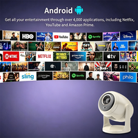 Projecteur portable intelligent Veacine B10 MINI Android 12, projecteur LCD WIFI HD, équipement audiovisuel pour cinéma maison