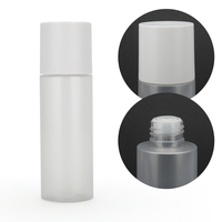 HT jual botol air hewan peliharaan bentuk silinder 60ml 100ml 120ml warna transparan untuk Toner dan botol air Losion dengan tutup penahan keringat