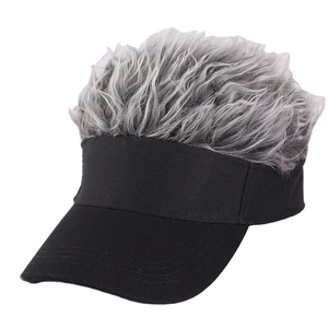 Venta al por mayor personalidad estilo callejero ajustable visera <span class=keywords><strong>hombres</strong></span> Retro Hip-Hop tendencia gorra de béisbol peluca - Product Image 1