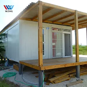 Modern Mewah Prefabrikasi Prefab Mobile 2 Ruang Tamu 1 KAMAR MANDI Hotel Kontainer Rumah