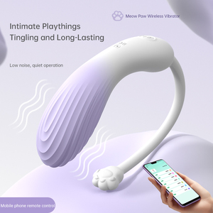 Vibrateur œuf pour femmes en forme de patte de chat, contrôlé par application, pour couples, <span class=keywords><strong>jeu</strong></span> sexuel, vibrateur pour culotte, jouets sexuels pour adultes - Product Image 5