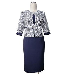 Nuevo Vestido de Oficina Morado Talla 5XL para Mujer, Traje de Falda para Oficina, Tallas Grandes - Product Image 4