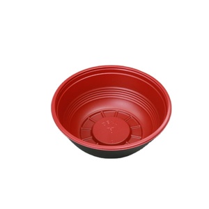 Embalagem descartável de alimentos PP Round Clear Plastic Bowl com tampa