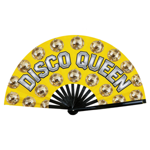 Abanico Plegable Grande de Papel Impreso por Ambos Lados con Logotipo Personalizado de Alta Calidad, Efecto de Estampado en Dorado y Negro, Promoción de Marca - Product Image 1