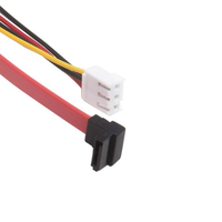 Kabel Data & Daya Combo untuk 7+15 ke VH3.96/3-Port Konduktor CCA PVC 40cm untuk Motherboard Desktop & Hard Drive Tersedia