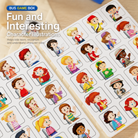 Jeu de société Puzzle Bus Platform, aides pédagogiques en mathématiques, éveil des enfants, addition et soustraction, jeu de société parent-enfant