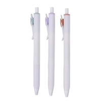 2023 Nouveau produit Stylo à bille blanc Recharge d'encre gel de pilotage en plastique bleu et rouge