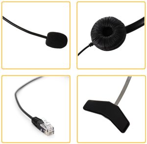 Casque d'écoute avec microphone pour téléphones de bureau AVAYA 2400 4600 Série <span class=keywords><strong>Aastra</strong></span>, Ascom,Nortel, alcatel téléphones, etc - Product Image 5