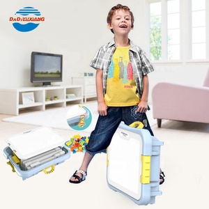 6 en 1 multifunción dibujo de construcción de mesa de estudio juguetes de construcción de bloques de mesa para niños - Product Image 2