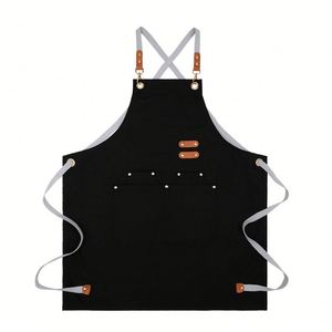 Delantal de Cocina Impermeable para Mujer/Hombre con Bolsillos, Delantal de Limpieza, Uniforme de Trabajo para Camarero de Restaurante o Tienda - Product Image 1