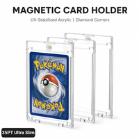 Porte-cartes magnétique ultra fin pour cartes à collectionner, protège-cartes fins 35pt, plastique rigide, One Touch, porte-cartes magnétique fin 35pt