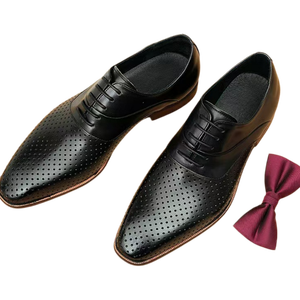 Zapatos de Verano Transpirables para Hombre, de Cuero Genuino Suave, con Suela Blanda, Zapatos Oxford de Vestir para Negocios, Zapatos de Boda con Aumento de Altura - Product Image 2