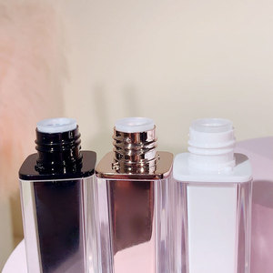 Tubes carrés transparents pour <span class=keywords><strong>gloss</strong></span> à lèvres de 3 ml, tubes vides à double couche électro-plaqués or <span class=keywords><strong>rose</strong></span> pour l'emballage de <span class=keywords><strong>gloss</strong></span> à lèvres et d'huile à lèvres - Product Image 4