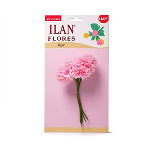 ILAN Fleurs artificielles roses 6 pièces pour la décoration - Product Image 2