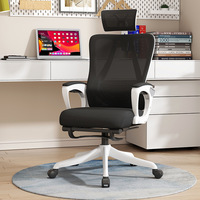 Chaise de bureau ergonomique de direction en tissu de maille pivotante réglable de haute qualité avec appui-tête