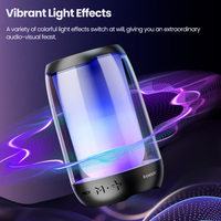 Altavoz Portátil para Exteriores Toocki, Audio Hi-Fi 360 °   Espectáculo de luces coloridas, diseño compacto para fiestas y campamentos