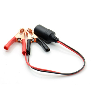 Connecteur de <span class=keywords><strong>prise</strong></span> allume-cigare <span class=keywords><strong>auxiliaire</strong></span> 12V pour <span class=keywords><strong>voiture</strong></span>, adaptateur d'alimentation avec pinces crocodiles pour batterie, rallonge - Product Image 3