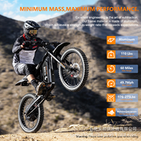 Meilleures ventes - Moto électrique tout-terrain QF200R - 3000W - Vélo électrique haute puissance - 60V - Vélo électrique tout-terrain à batterie lithium-ion