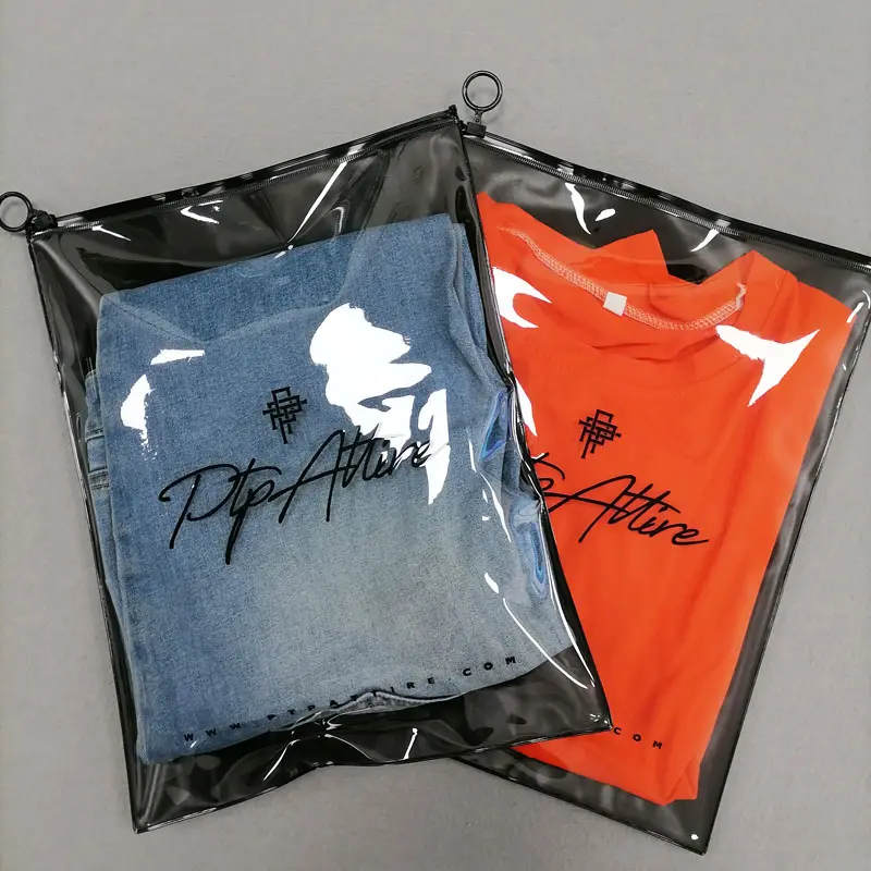 Saco de empacotamento eco amigável personalizado ziplock saco de plástico com zíper pe saco de embalagem com seu logotipo