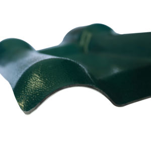 Tuile de toiture espagnole R1050, rouge brique, ASA UPVC, résine anti-ultraviolets, longueur 219 mm, pour bâtiments résidentiels - Product Image 3