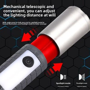 Variable LED <b>Flashlight</b>, Powerful <b>Rechargeable</b> Tactical <b>Flashlight</b>, Outdoor Tent Lantern, Searchlight, Power Supply - Product Image 4